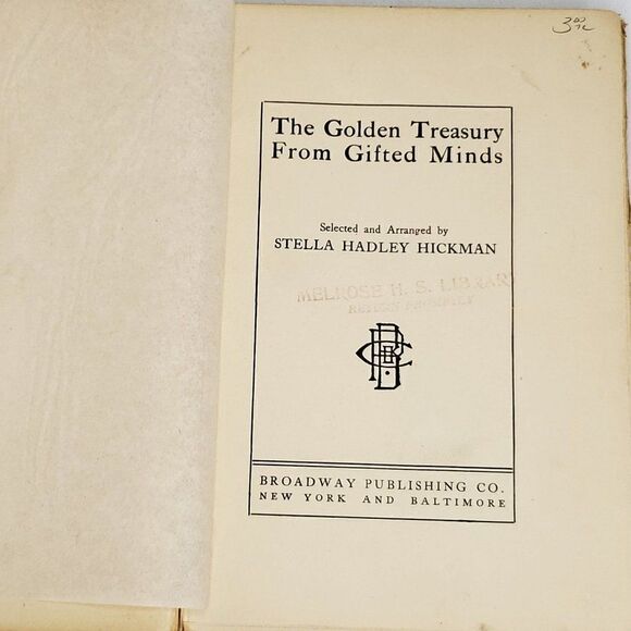 The Golden Treasury from Gifted Minds Quotations Saying Excerpts 1909 1st Ed - Picture 8 of 12